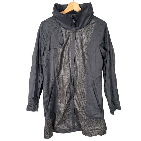 Lole Size Medium 100% Polyester Raincoat Windbreaker Mid-Thigh Lined Coat Jacket - Picture 1 of 7